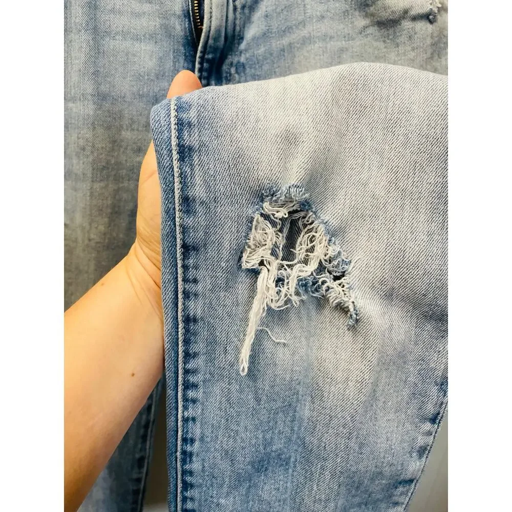 &DENIM Distressed Light Wash Woman Skinny‎ Jeans Size 36